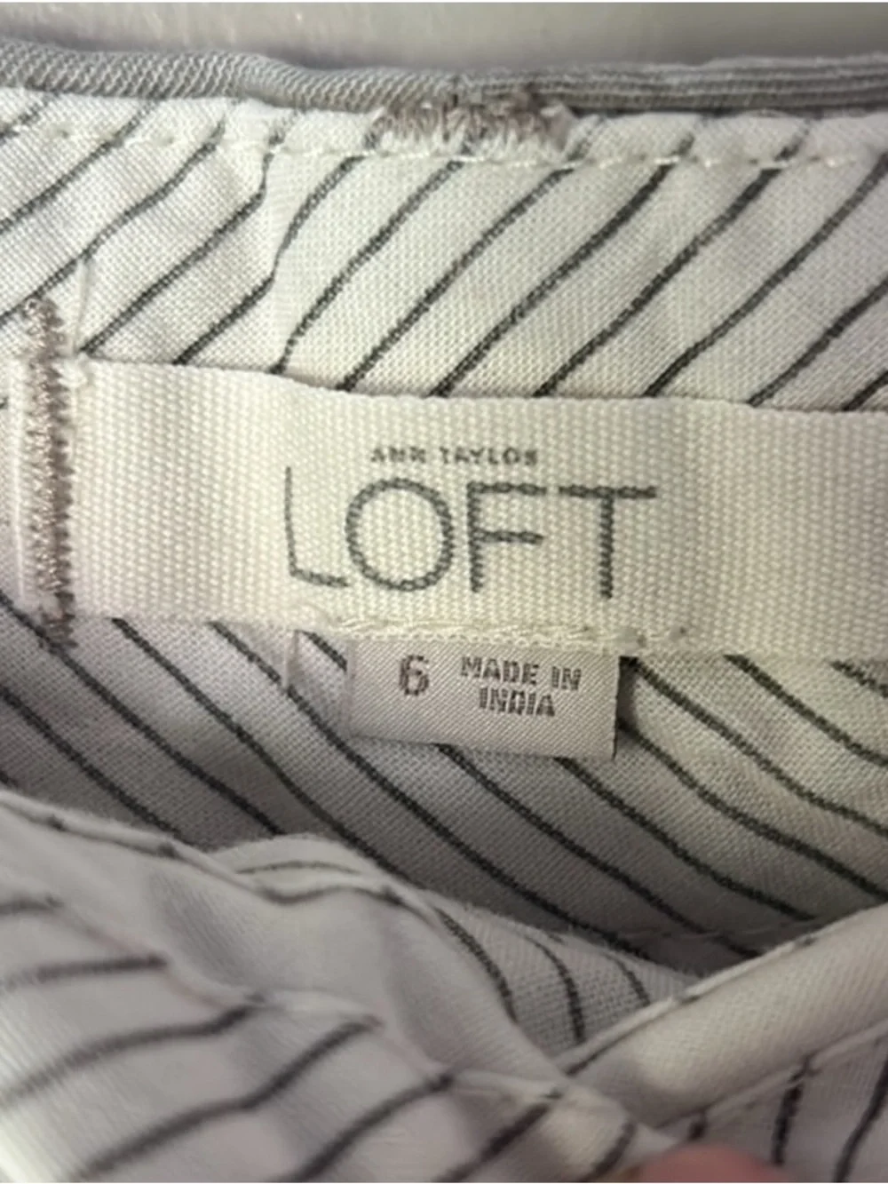 2/$20 Loft 6 Womens Classic Cotton Shorts Pants - Gray Chino Basic Summer (B2)